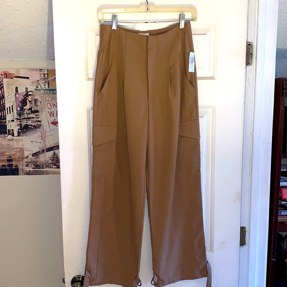 Anthropology tan cargo pants